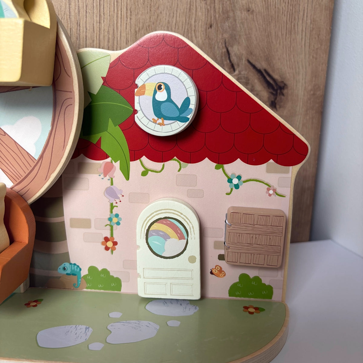 Grande roue "Jungle Friends" en bois