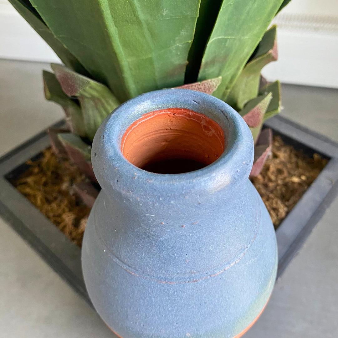 Ollas à planter 0,5 L - Bleu émaillée