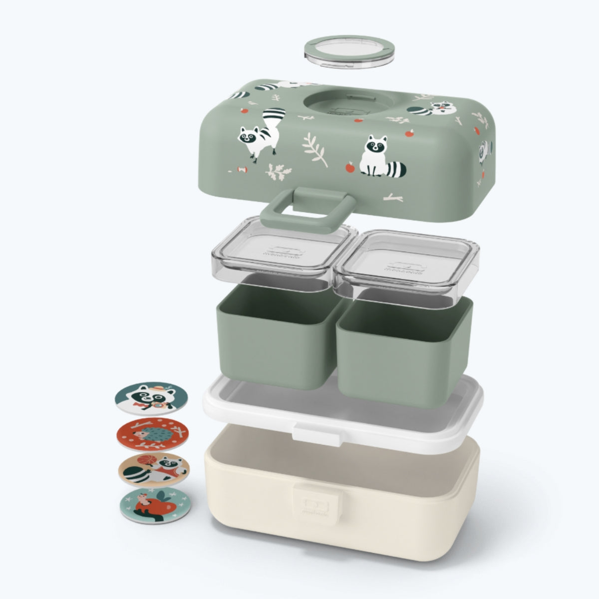 Monbento | Lunchbox - Vert Raccoon