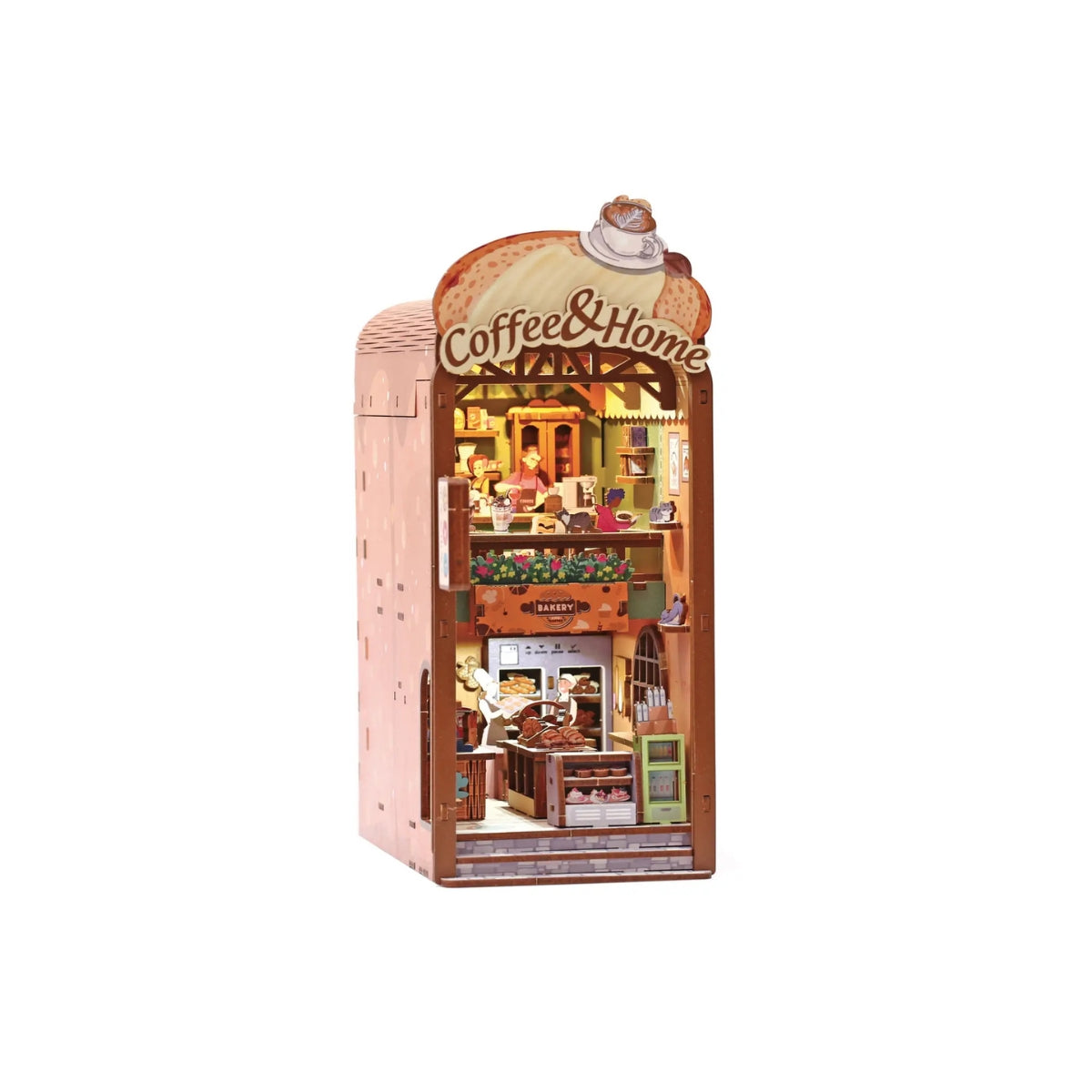 Maquette 3D Bois Cosy Coffee | Kit Modélisme Miniature à Construire