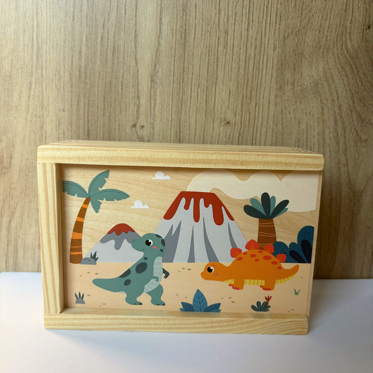 Mémo « Dino » – Jeu de mémoire en bois thème dinosaures