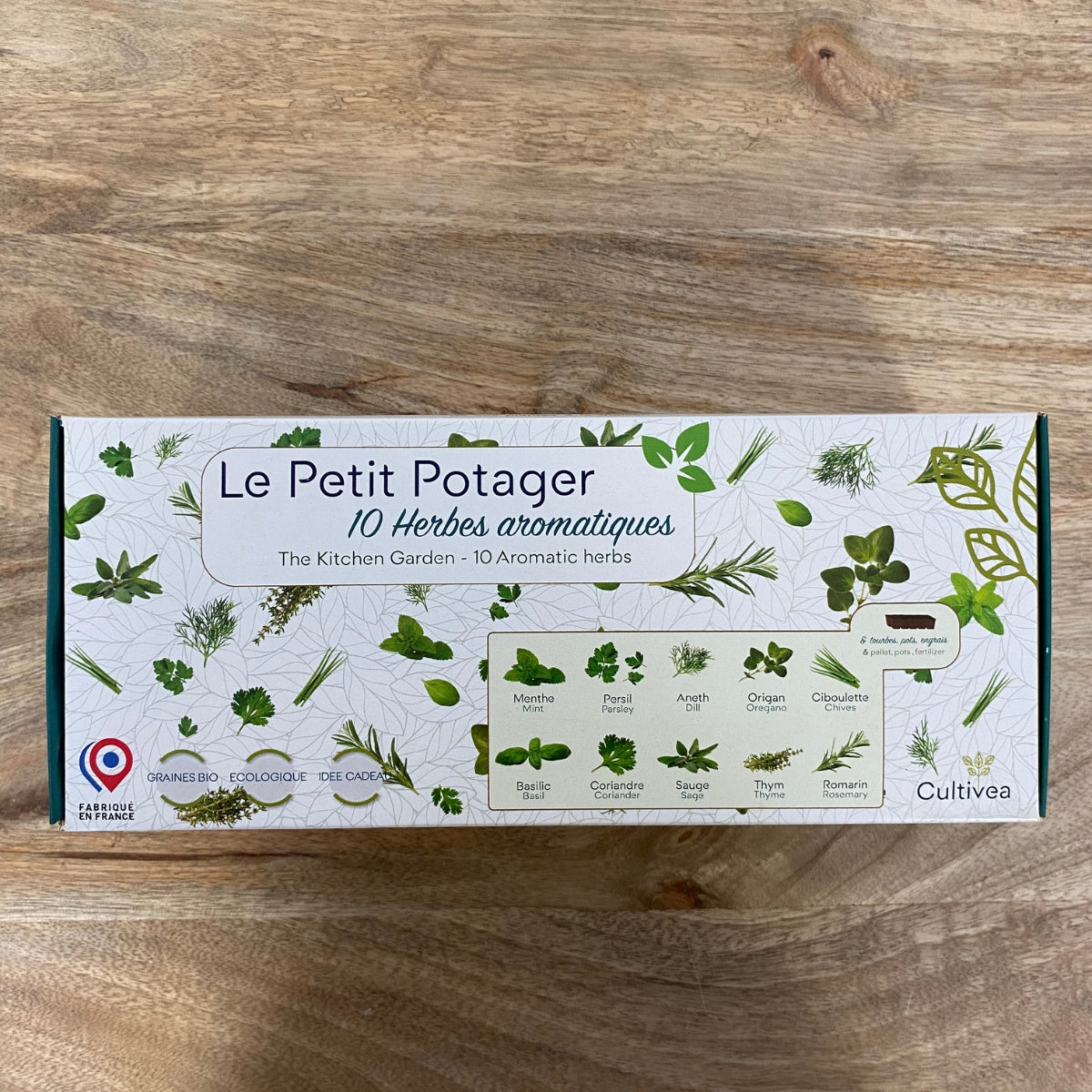 Coffret : Le Petit Potager 10 herbes aromatiques