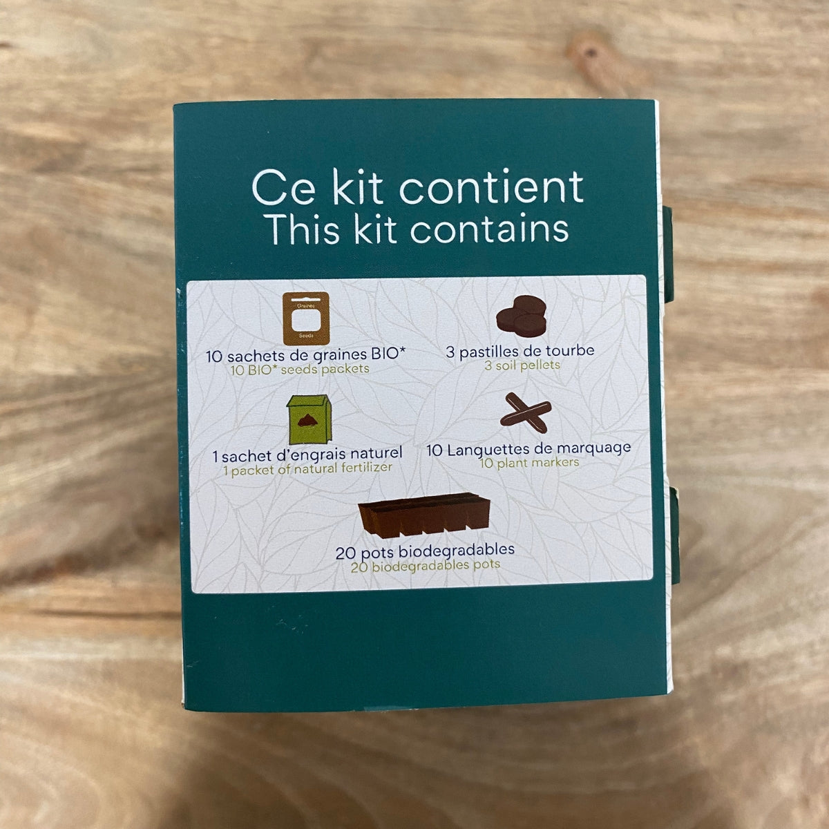 Coffret : Le Petit Potager 10 herbes aromatiques