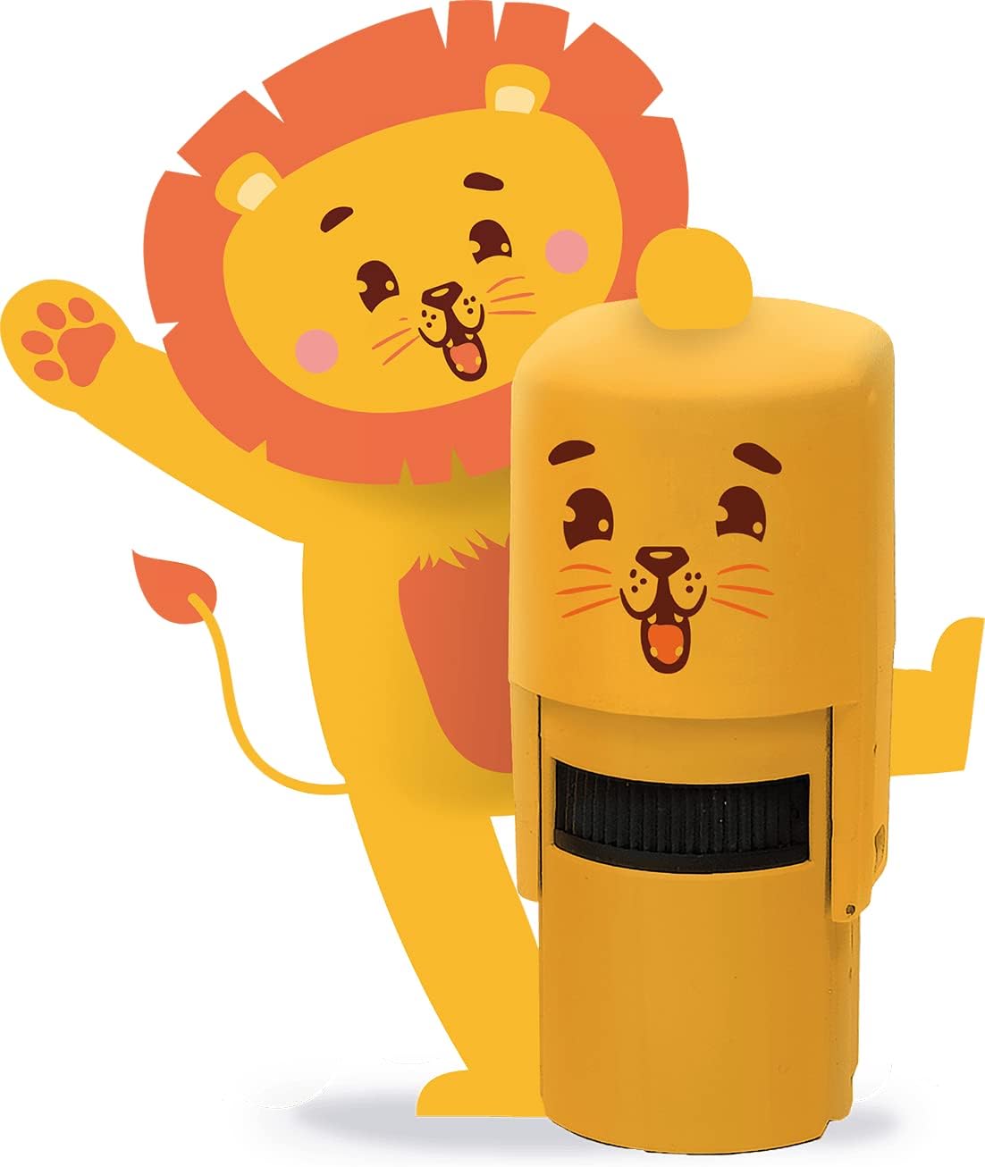 J'apprends à me laver les mains avec mon tampon lion