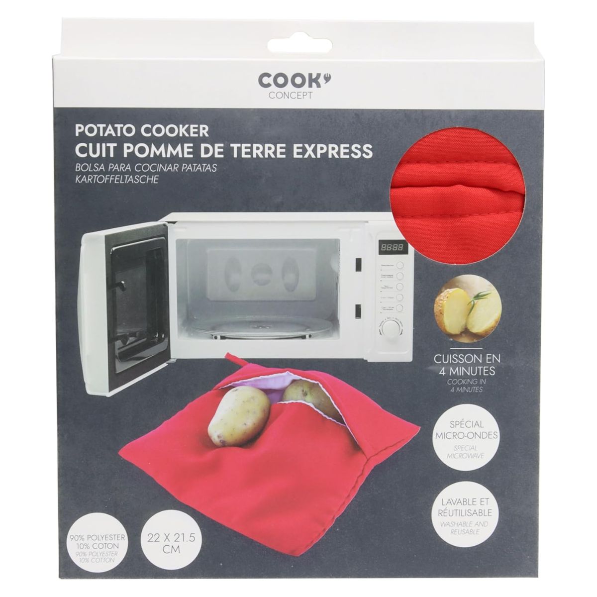 Cuit pommes de terre express spécial micro-ondes