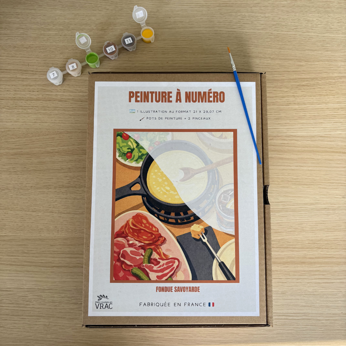 Peinture au numéro - Fondue savoyarde
