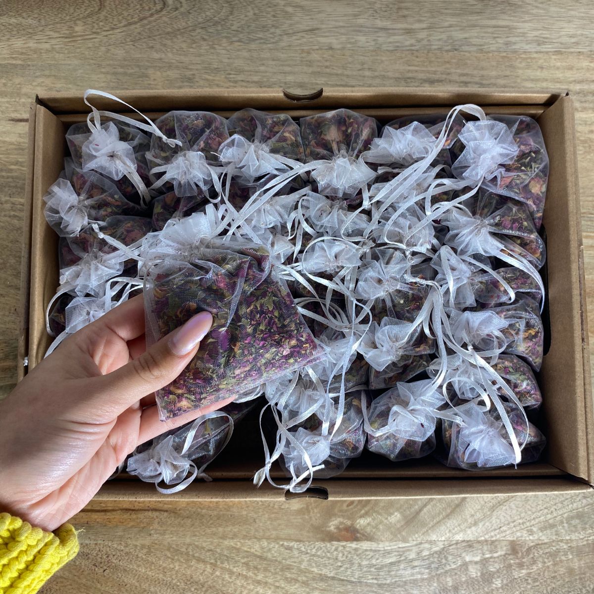 Kit 36 sachets de rose séchées naturelles