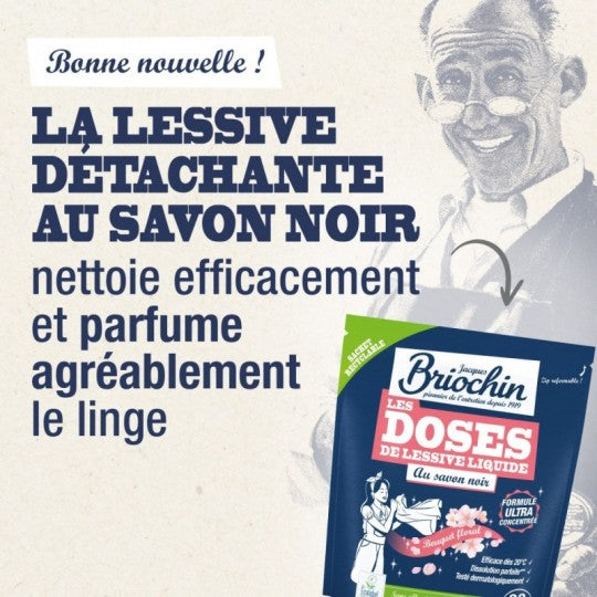 Recharge Lessive Liquide au Savon Noir – 1,7 L – 37 Lavages BRIOCHIN
