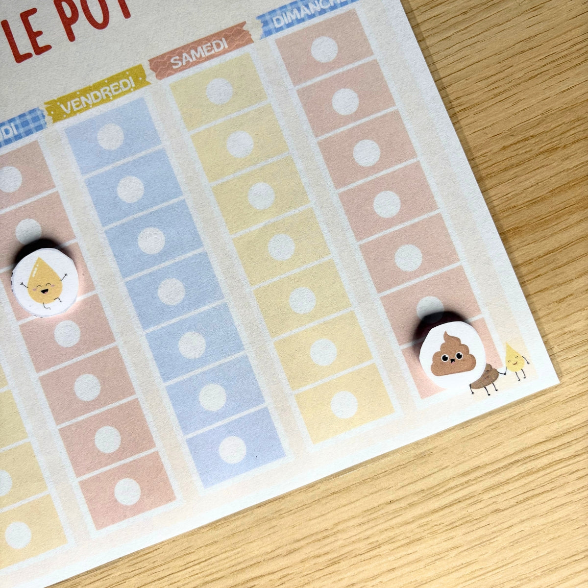 Tableau d’apprentissage & récompense propreté