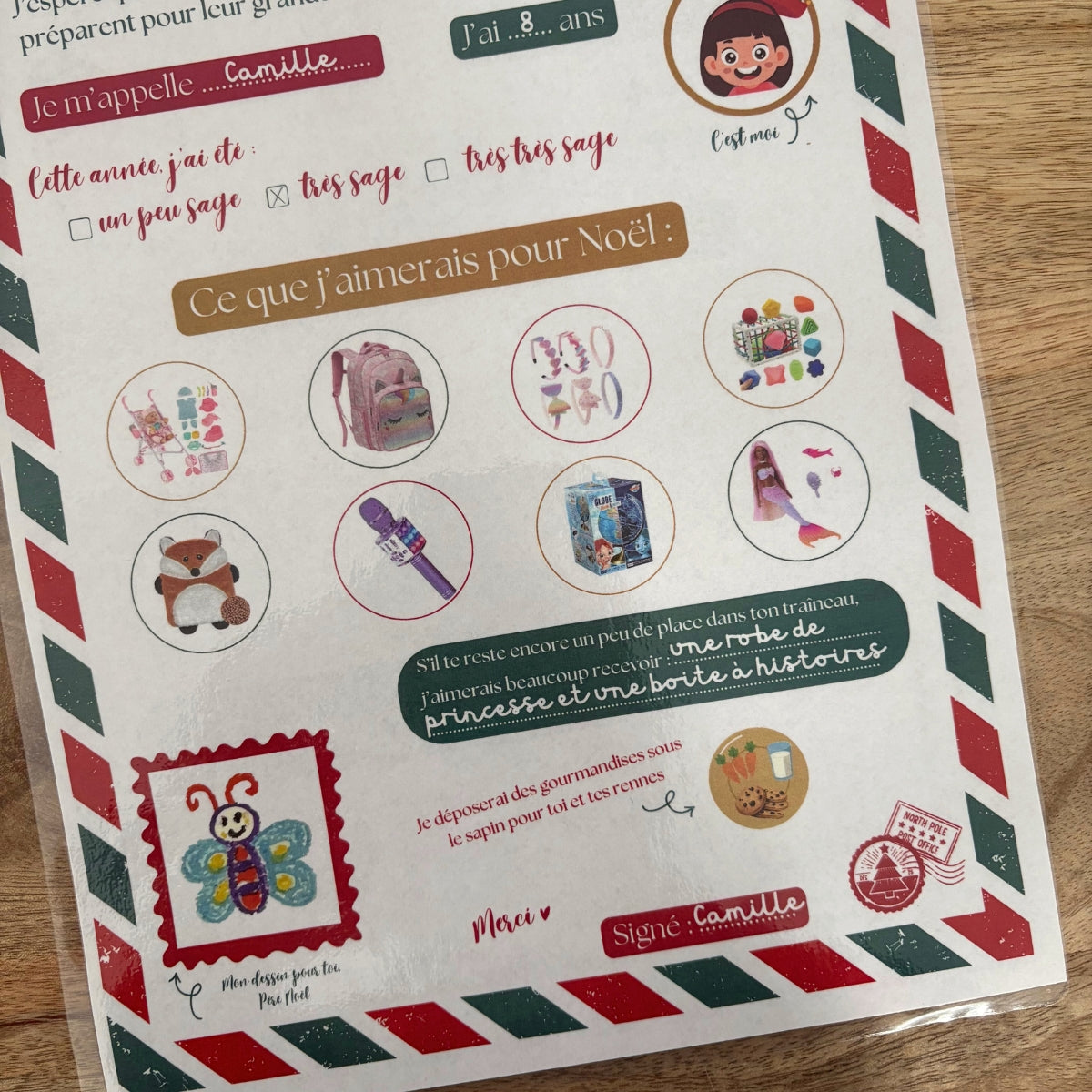 Kit ma lettre au Père Noël à compléter