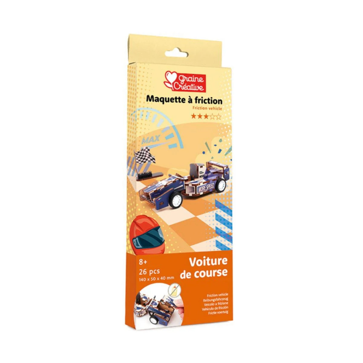 Maquette 3D en bois - Voiture de course