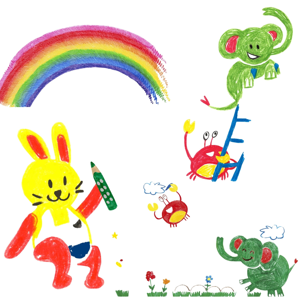 Premiers crayons de cire Faber-Castell – 4 couleurs pour bébé