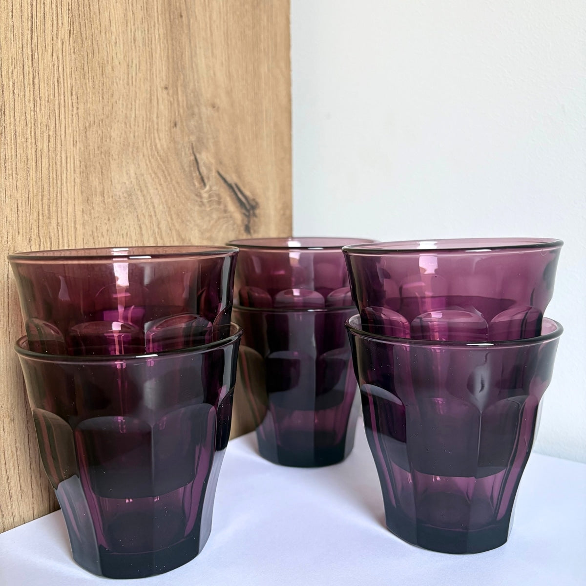 Lot de 6 verres Picardie prune - Duralex