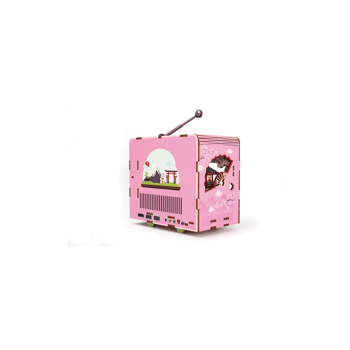 Maquette 3D Bois TV Tokyo | Kit Modélisme Miniature à Construire