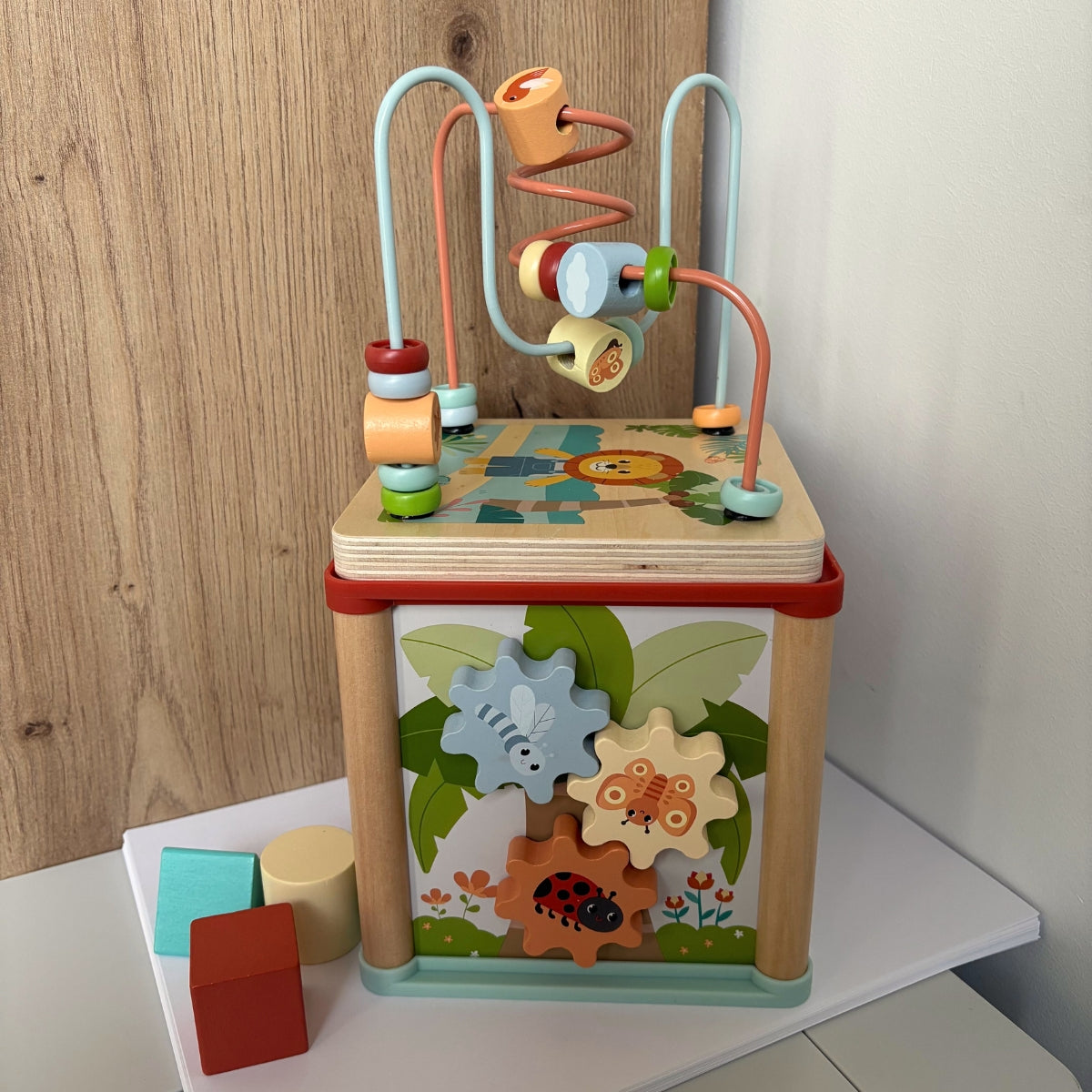 Cube de motricité « Jungle Friends » en bois