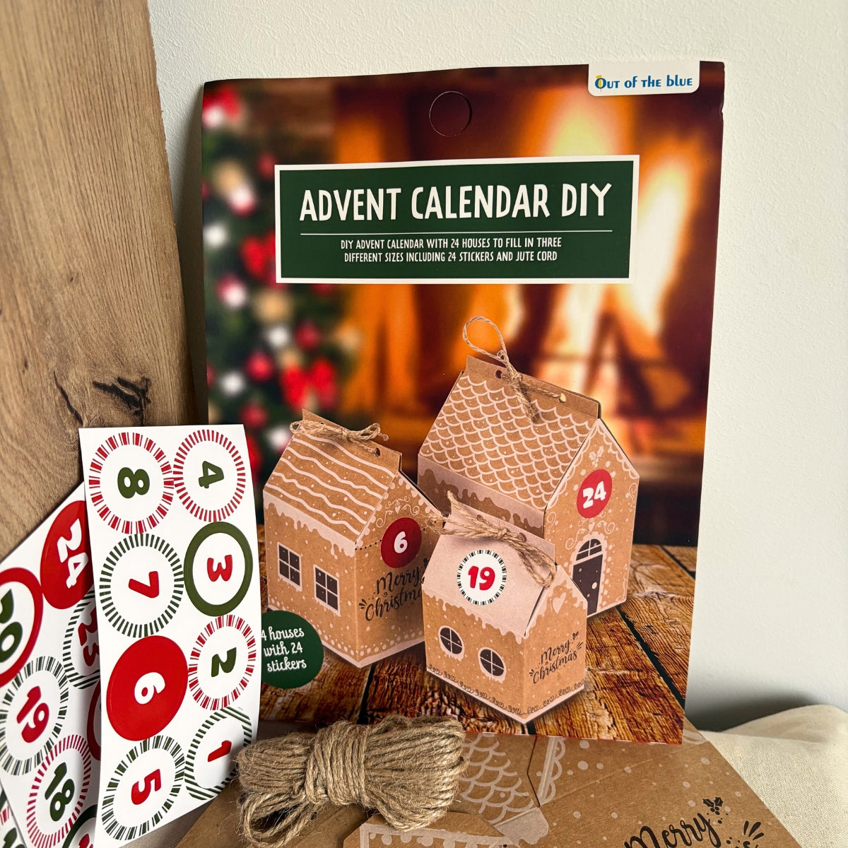 Calendrier de l’Avent « Village de Maisons » – Kit 24 structures kraft à monter et garnir