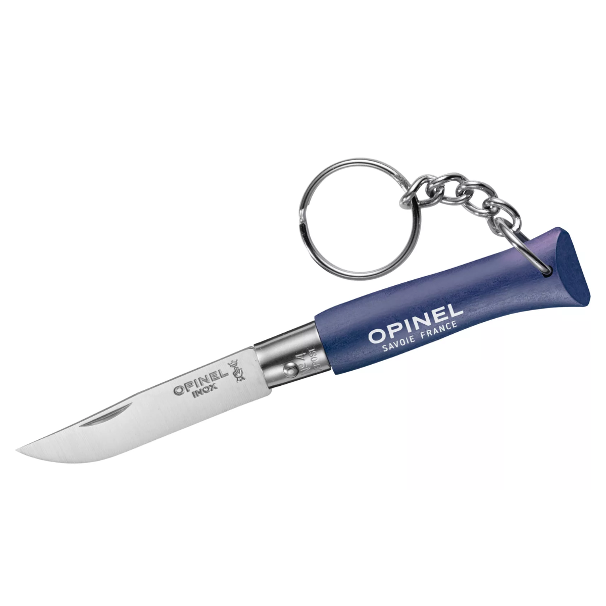 Porte clef couteau Opinel - bleu
