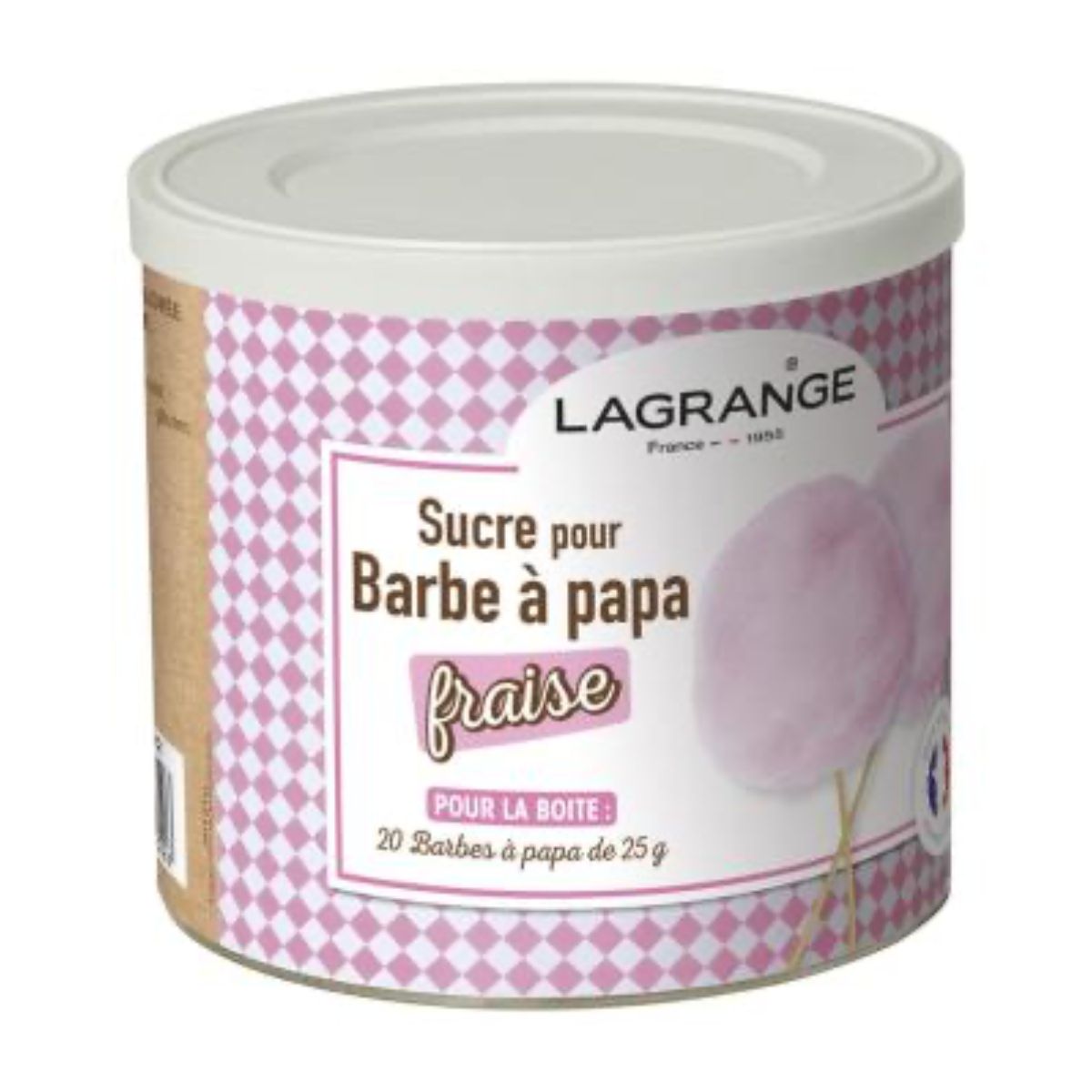 Sucre barbe à papa fraise - 500G