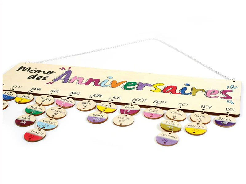 DIY - Calendrier des anniversaires