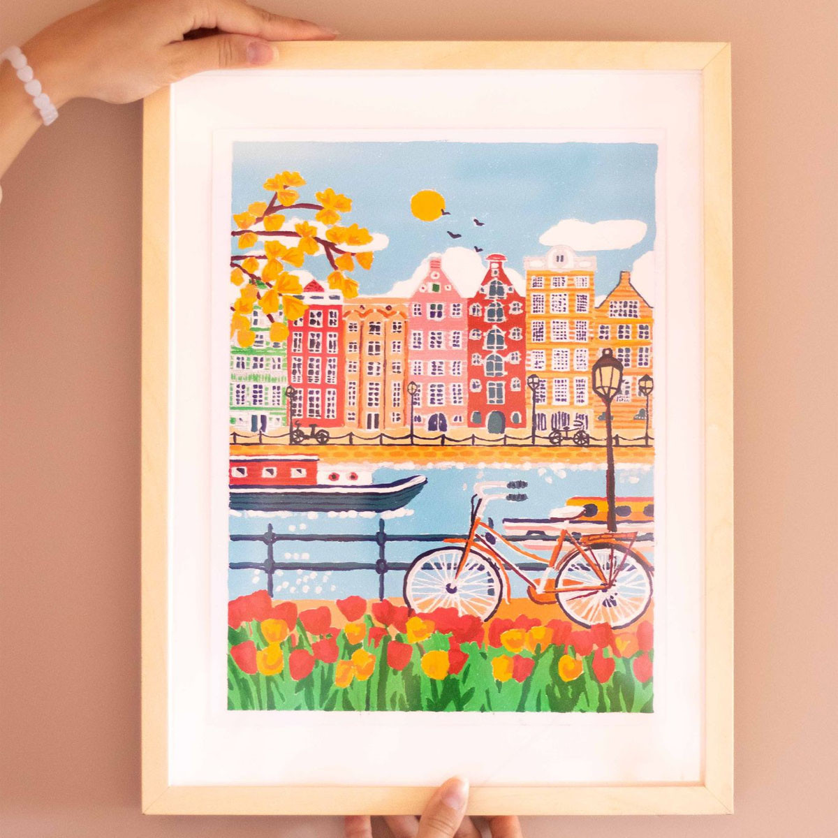 Kit peinture au numéro Amsterdam 30 cm x 40 cm
