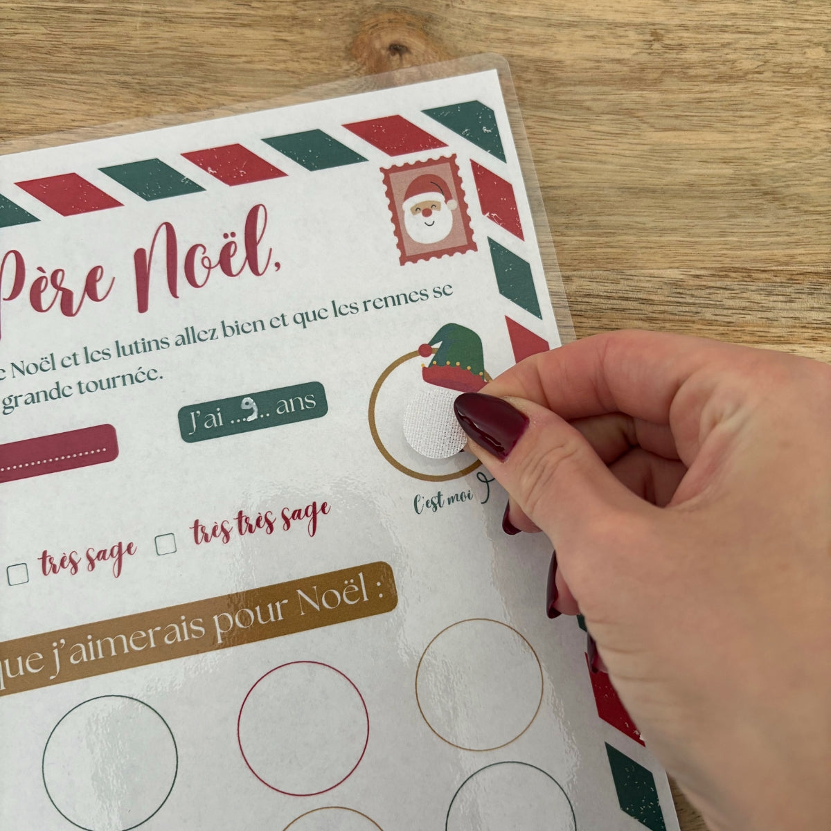 Kit ma lettre au Père Noël à compléter
