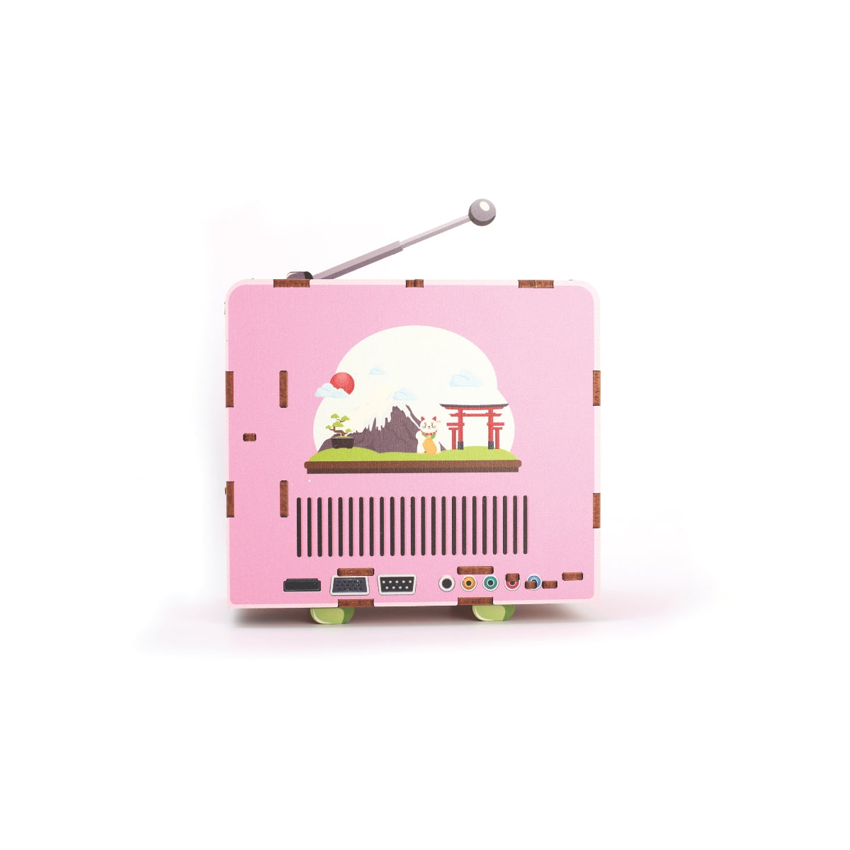 Maquette 3D Bois TV Tokyo | Kit Modélisme Miniature à Construire