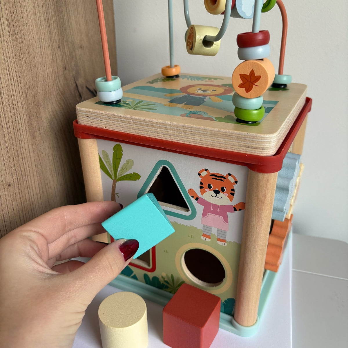 Cube de motricité « Jungle Friends » en bois