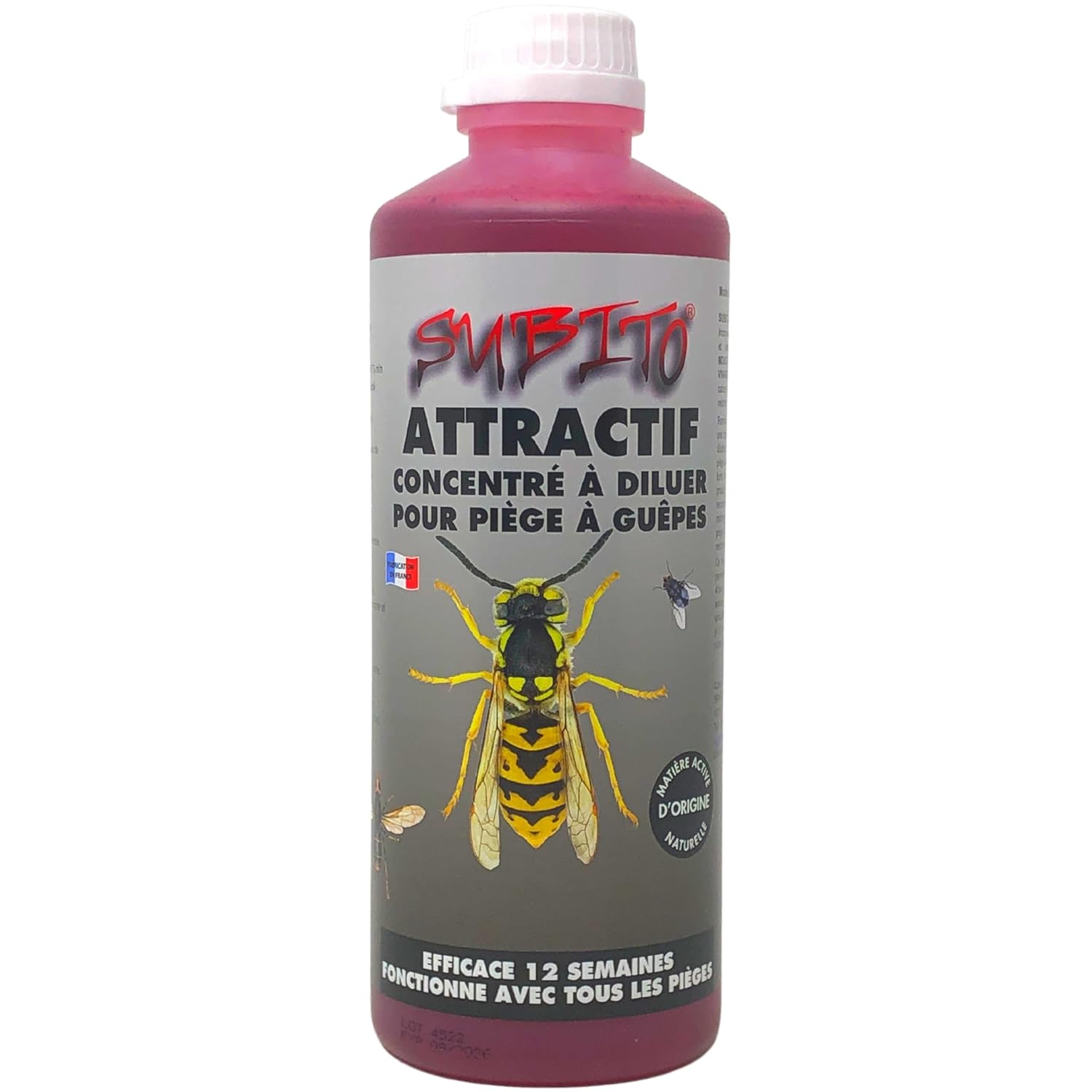 Attractif Subito pour Piège à guêpes, frelons & mouches 500 ml