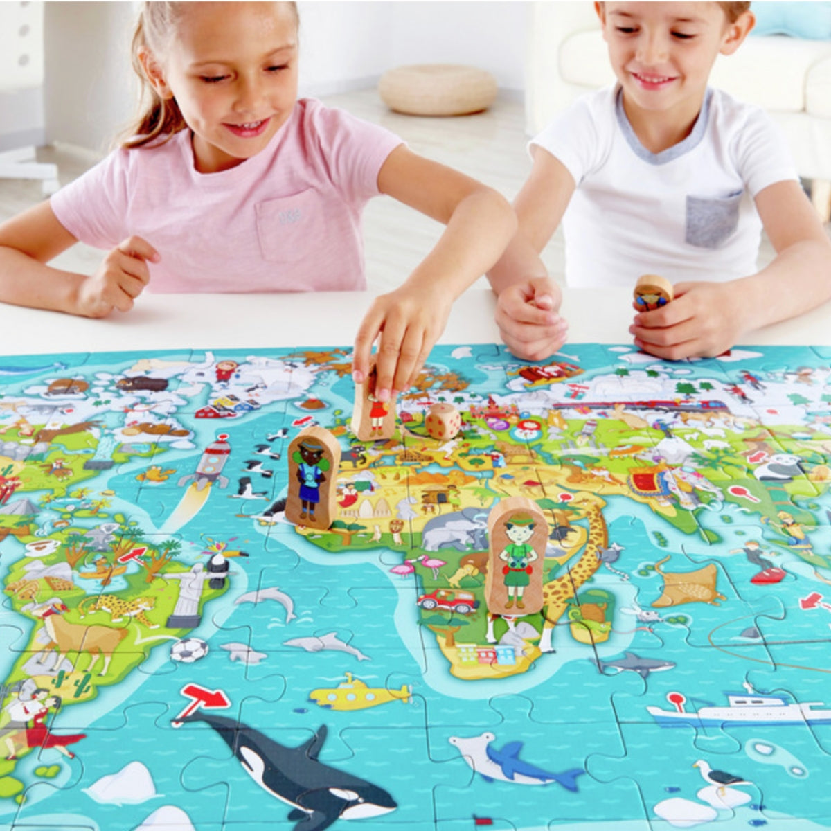Puzzle d'observation "Le tour du Monde"