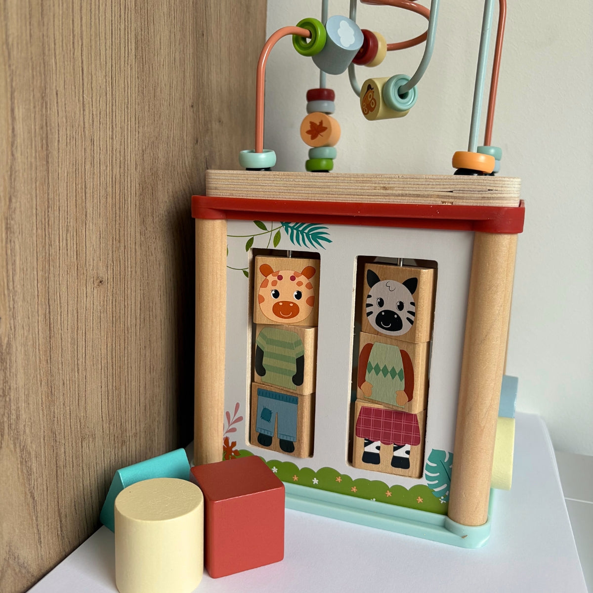 Cube de motricité « Jungle Friends » en bois