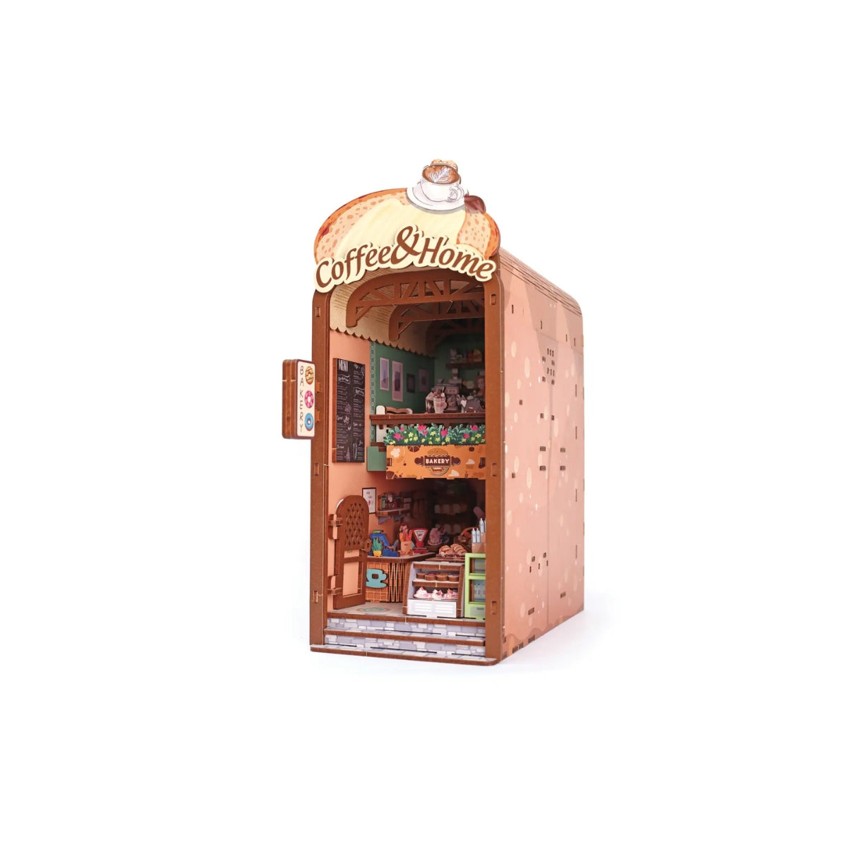 Maquette 3D Bois Cosy Coffee | Kit Modélisme Miniature à Construire