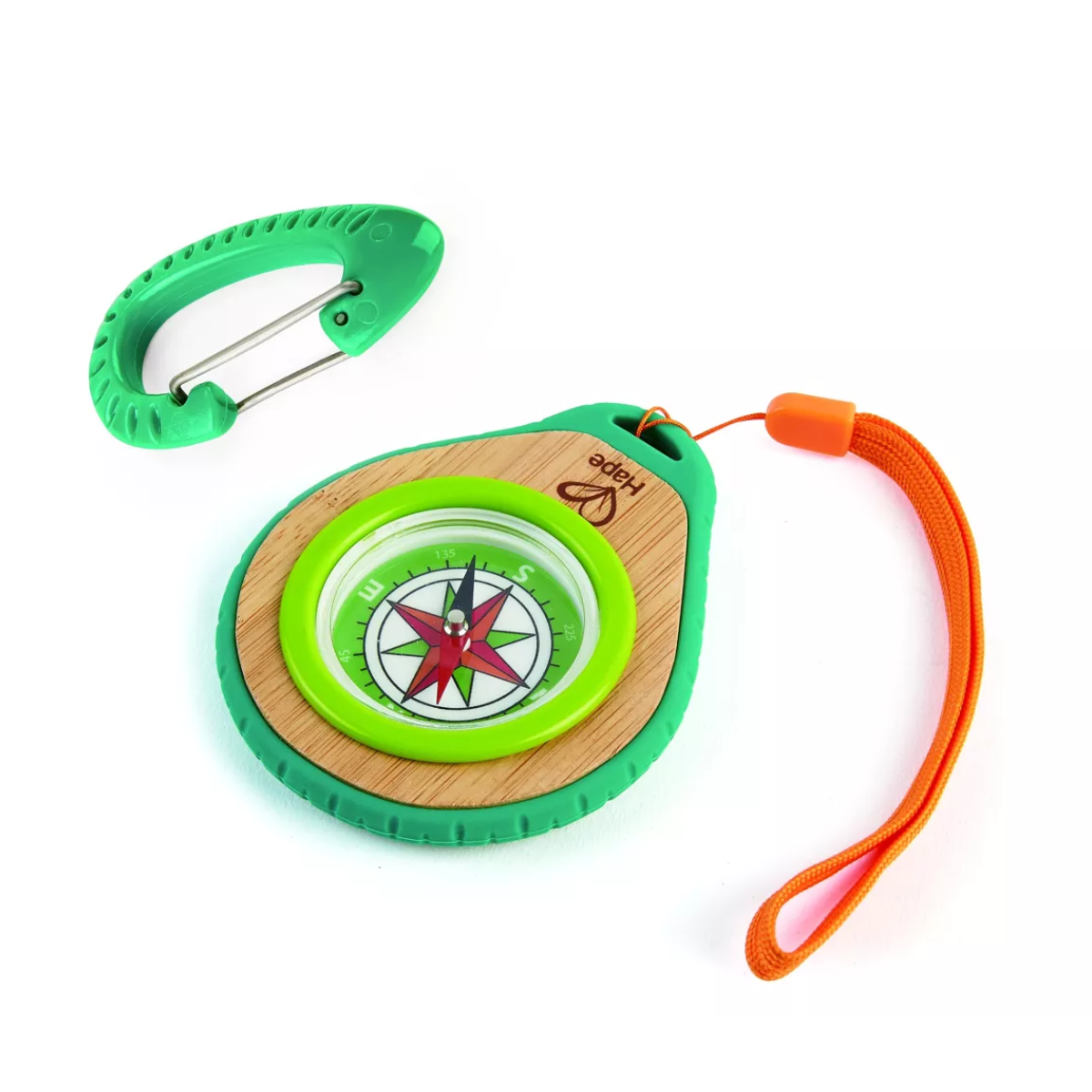 Boussole avec mousqueton pour enfants
