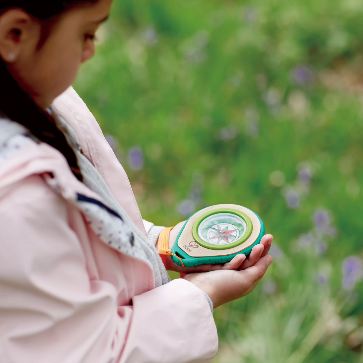 Boussole avec mousqueton pour enfants