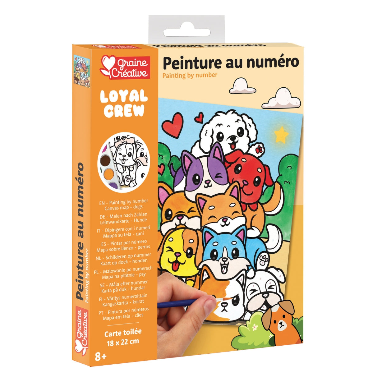 Peinture au numéro enfant “chiots”