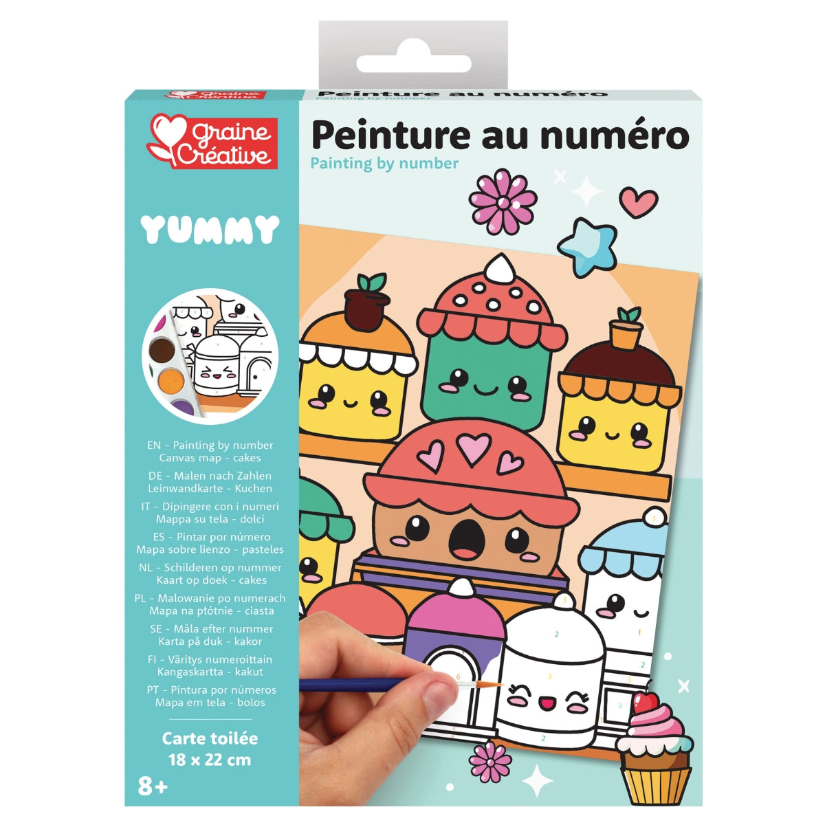 Peinture au numéro enfant “Yummy Gâteaux”
