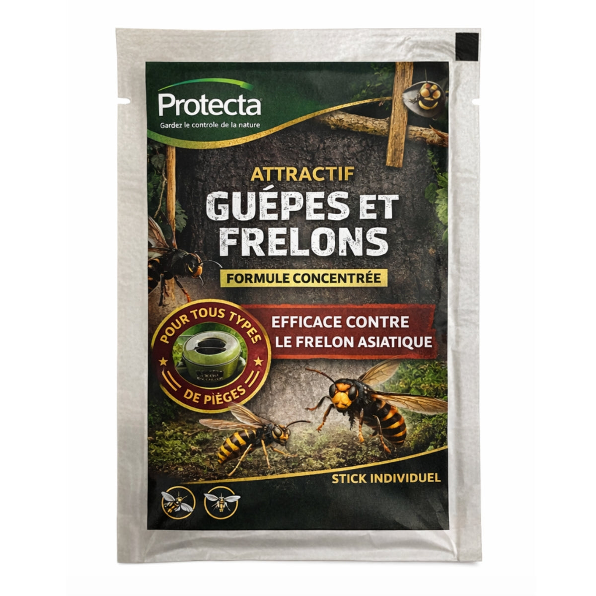 Stick à l'unité 50 ml - attractif guêpes et frelons