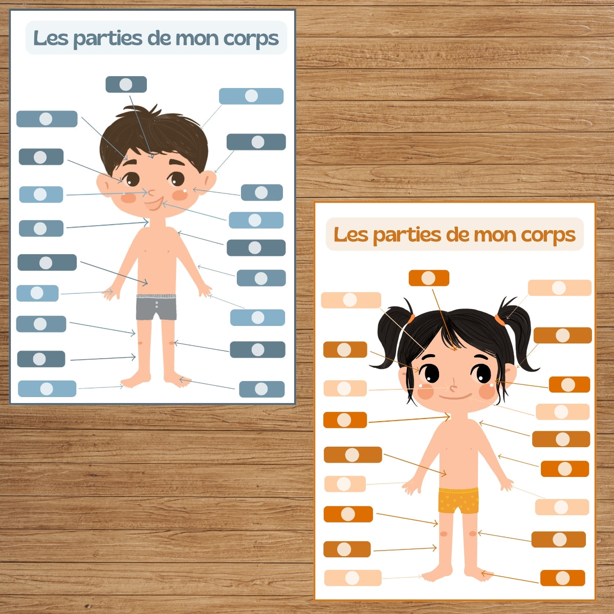 J’apprends les différentes parties de mon corps – Garçon