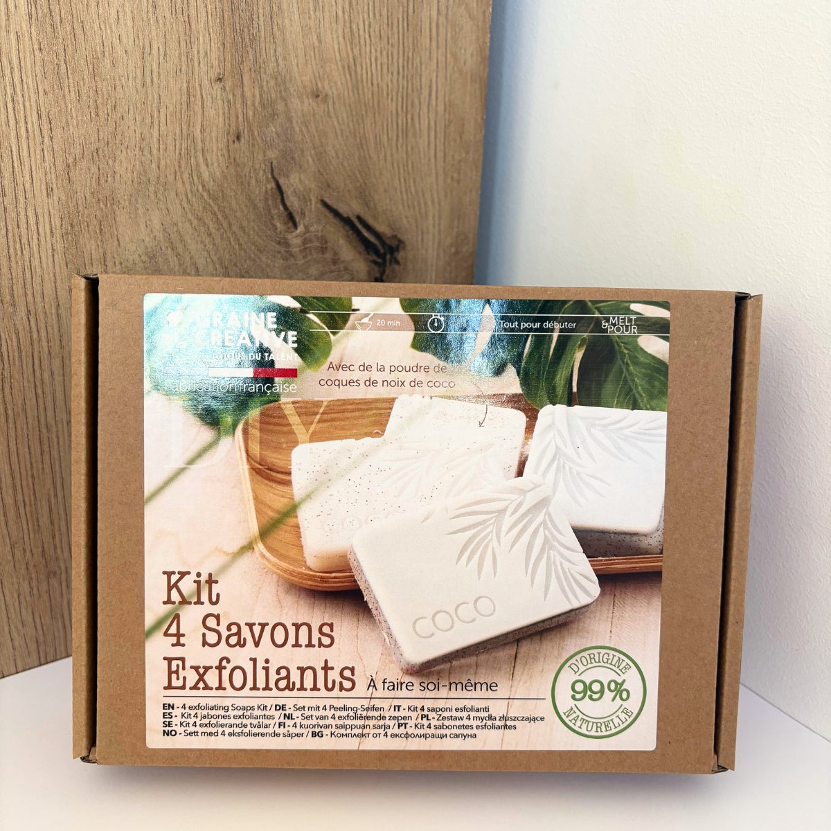KIT DIY : Coffret 4 savons exfoliants noix de coco