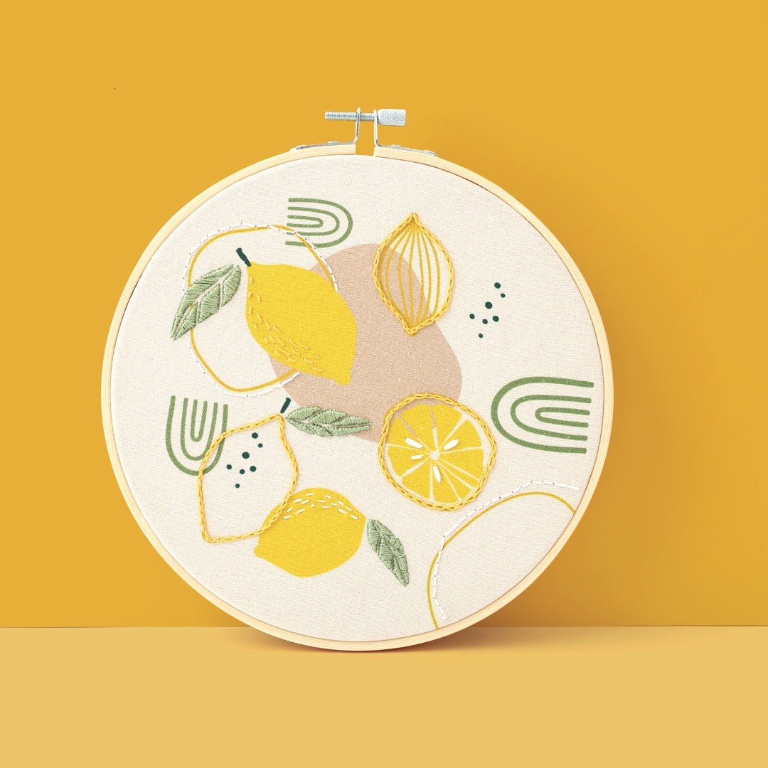 Kit broderie : Citron