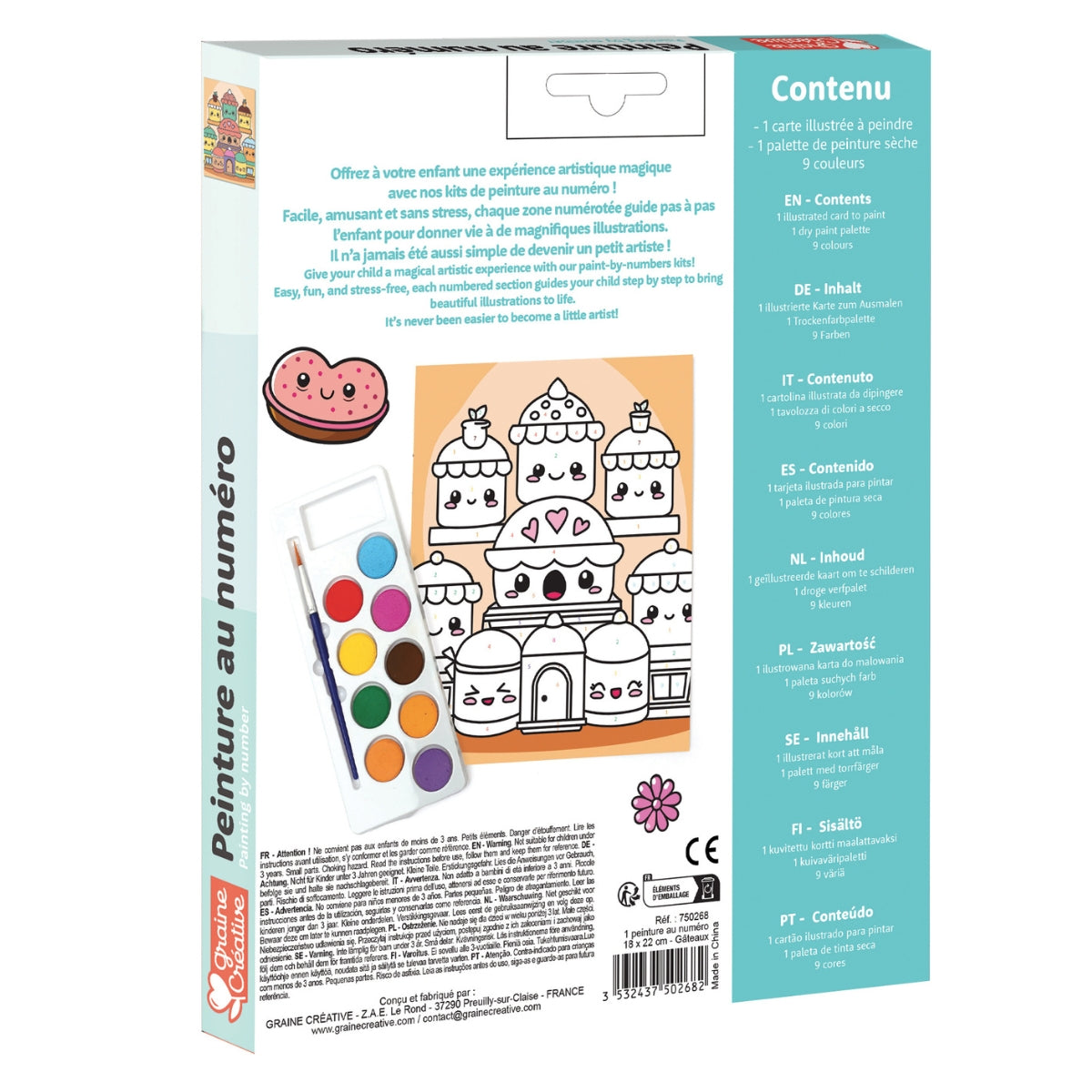 Peinture au numéro enfant “Yummy Gâteaux”