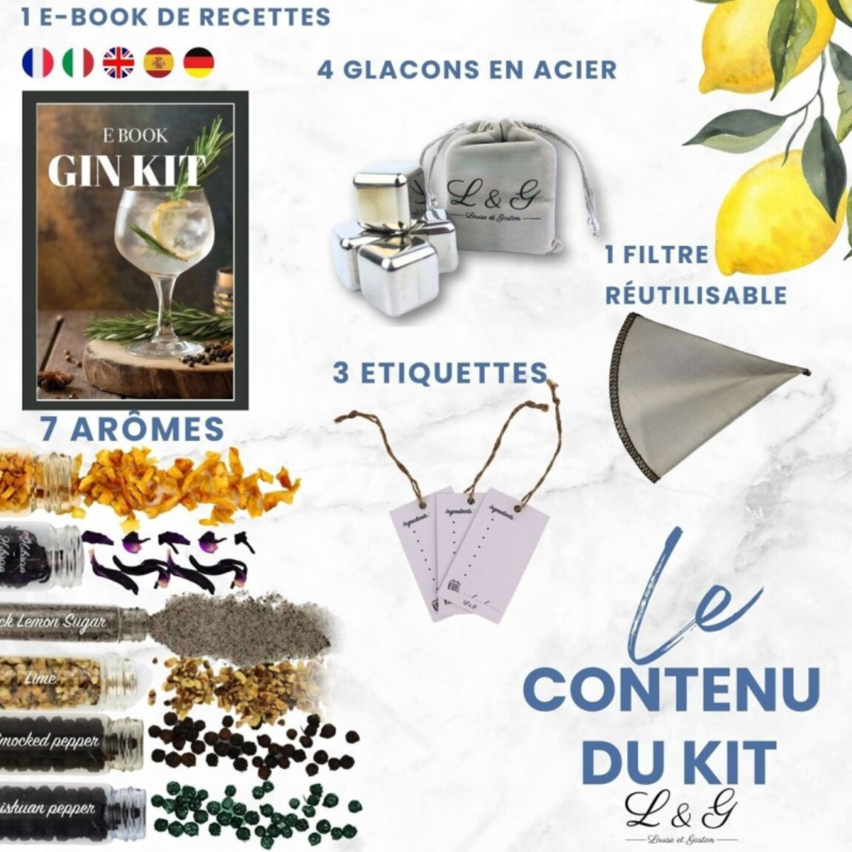 Kit : préparer son gin arrangé