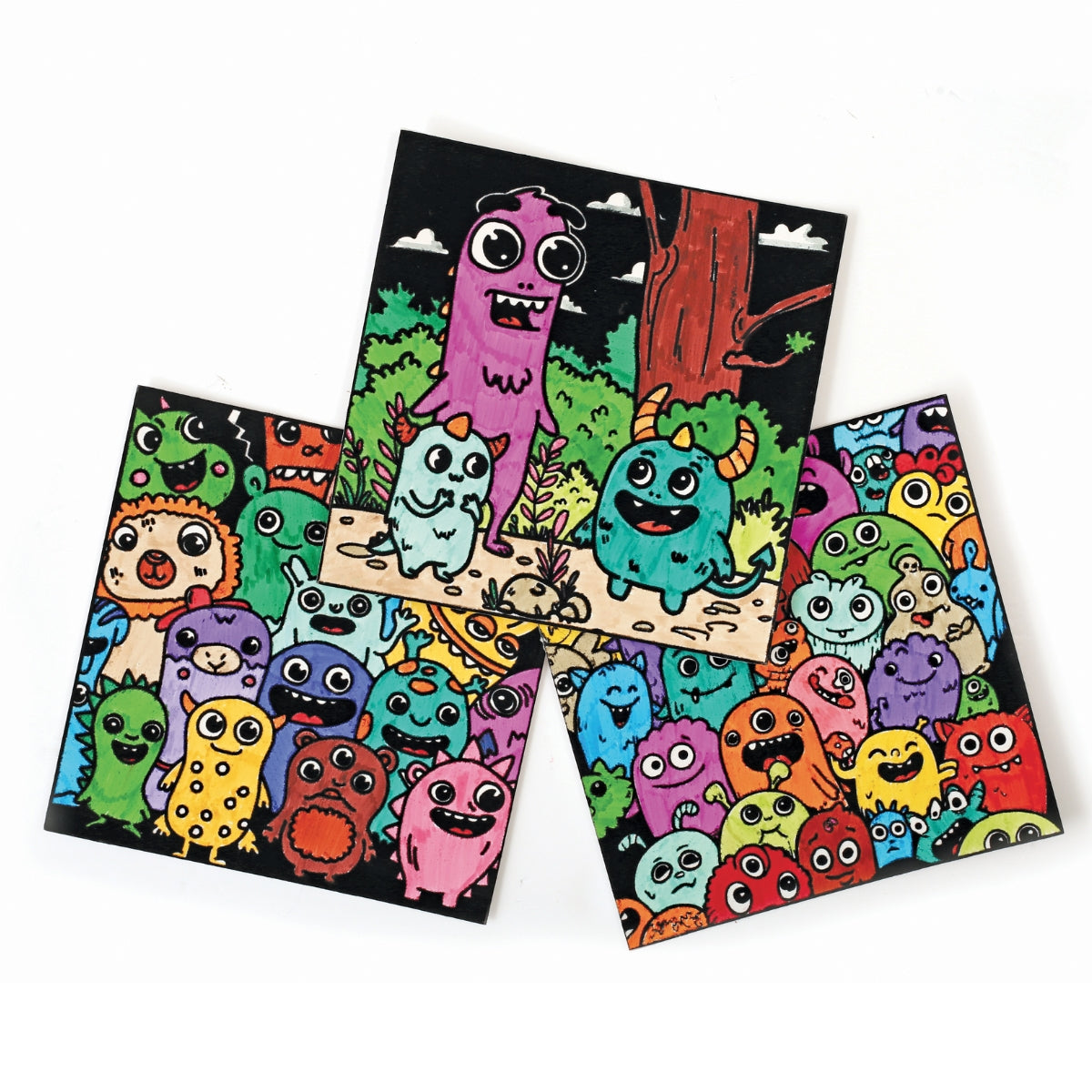 Coloriage Velours – Monstres à colorier