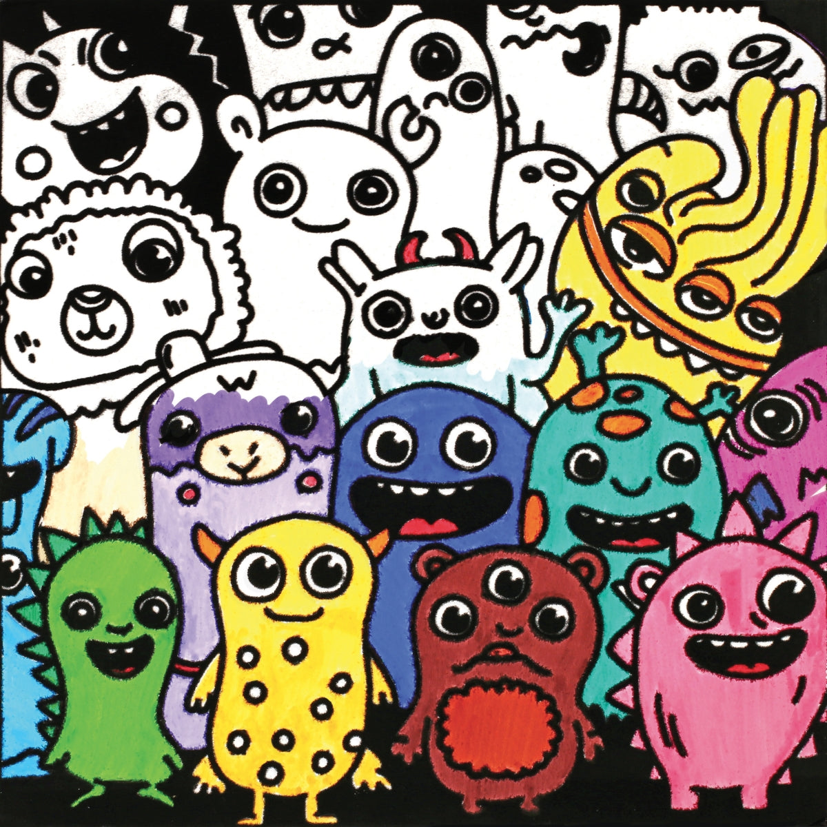 Coloriage Velours – Monstres à colorier