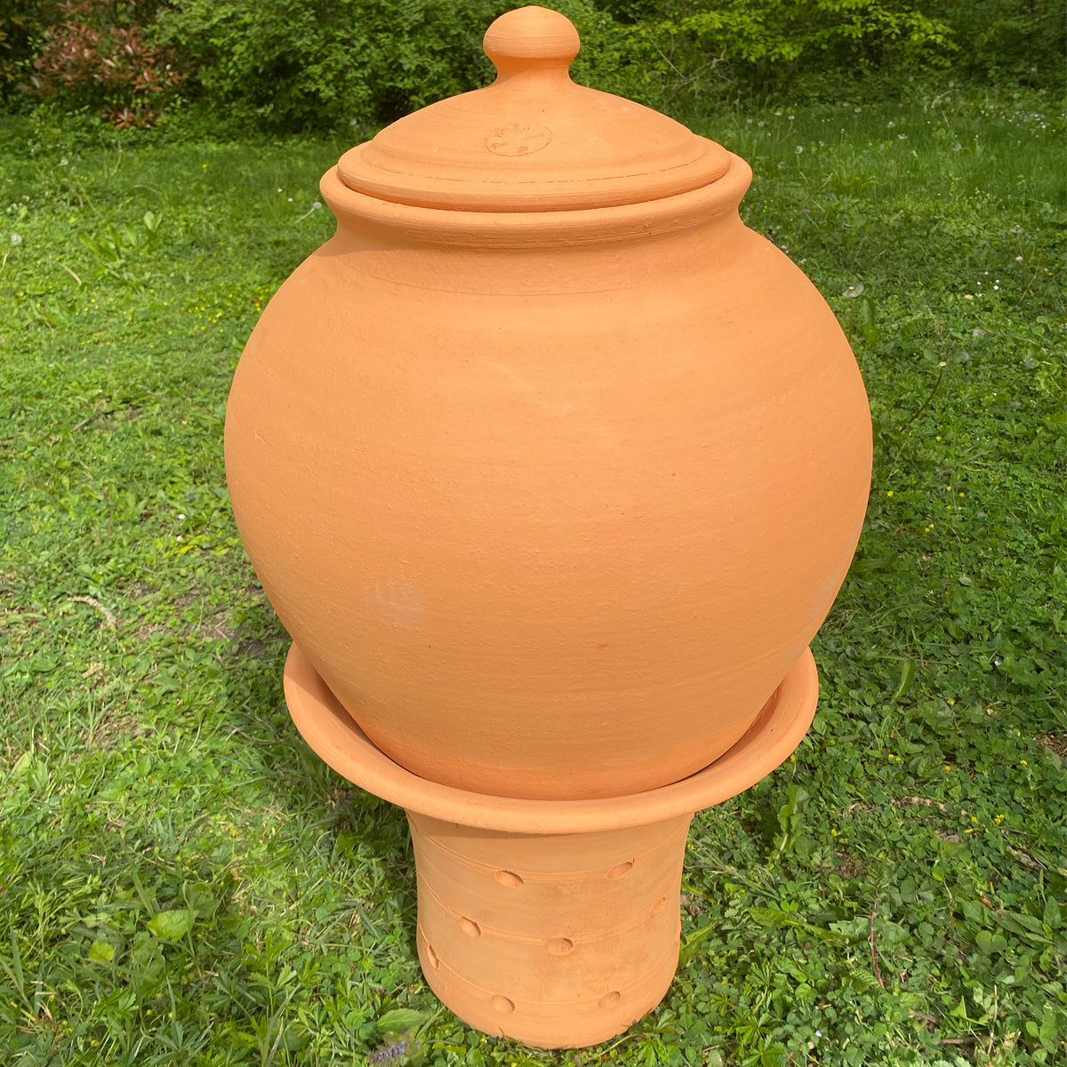 Base + corps + couvercle du lombricomposteur à étages (lisse ou motif)