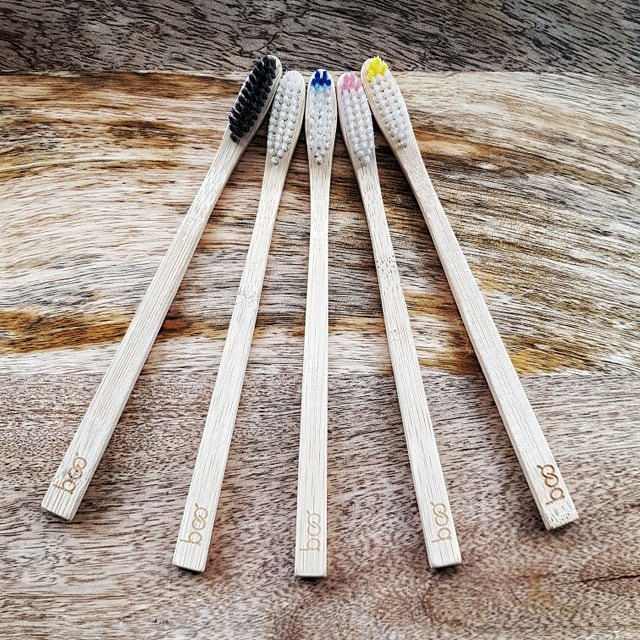 Brosse à dents en bambou compostable