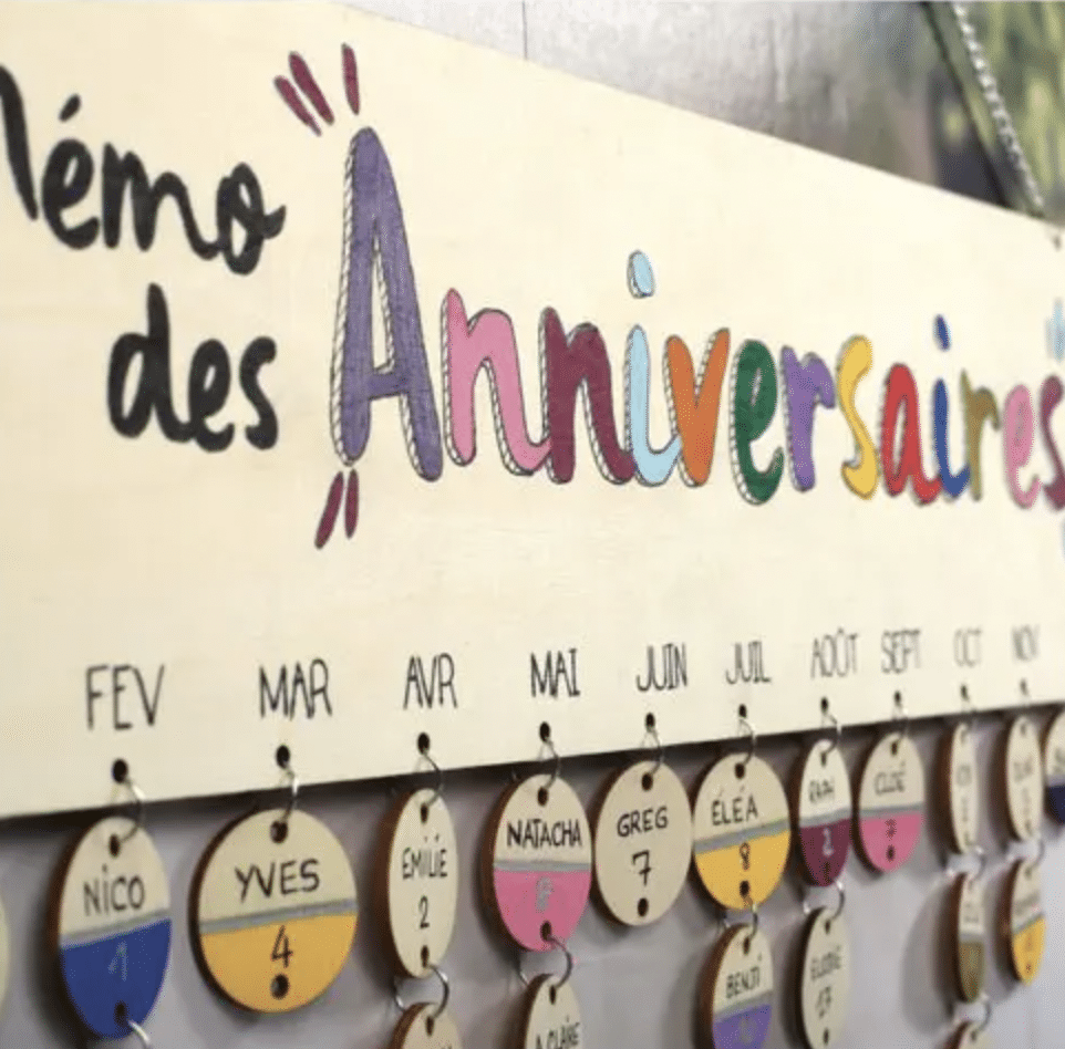 DIY - Calendrier anniversaires en bois
