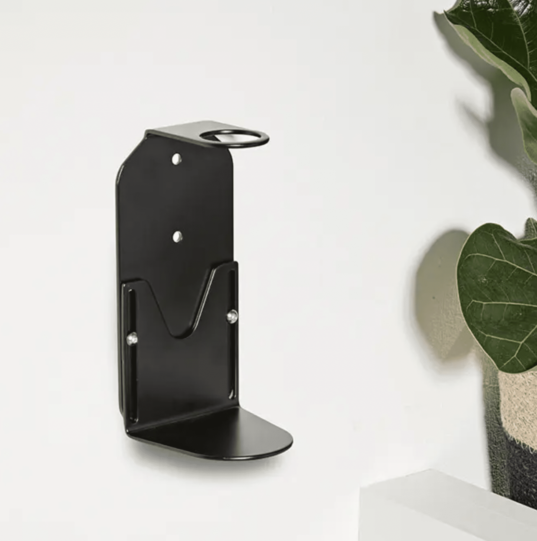 Porte savon mural simple - coloris noir