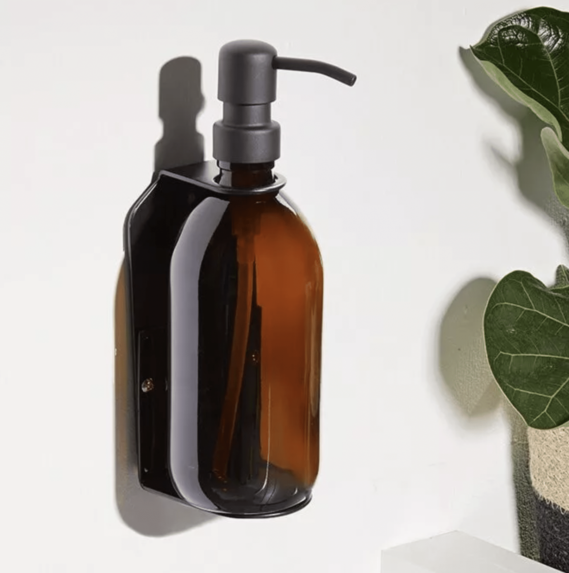 Porte savon mural simple - coloris noir