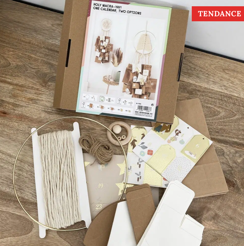 Kit pour faire son propre calendrier de l'avent - Macramé