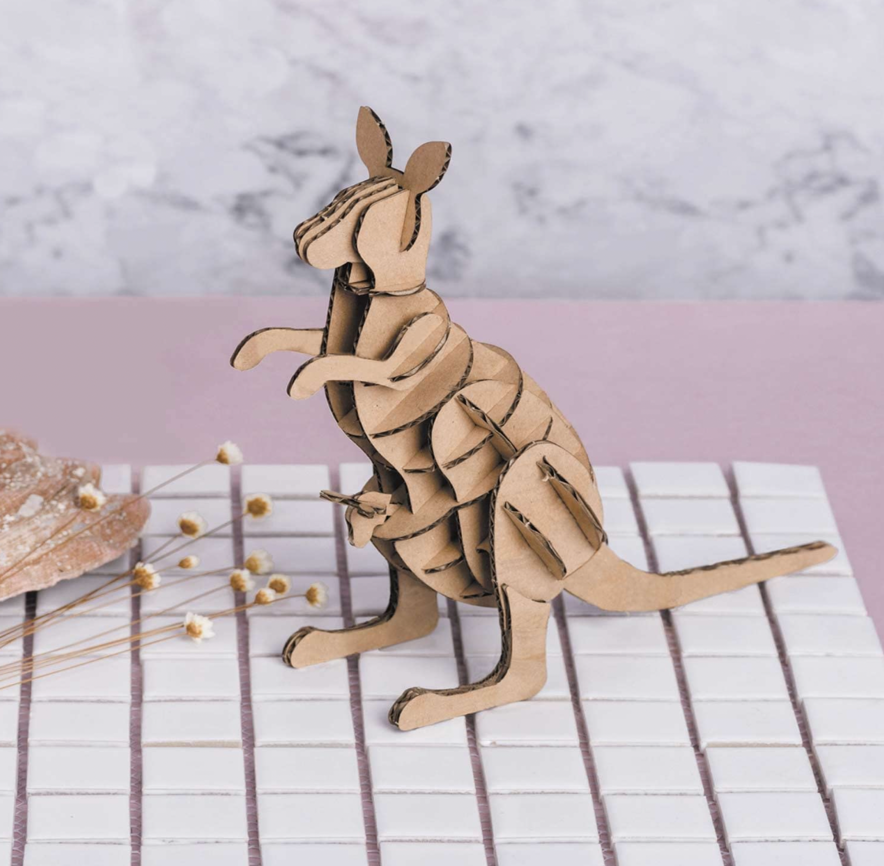 Maquette 3D en carton - Kangourou